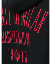 Женский черный худи от Marcelo Burlon County of Milan