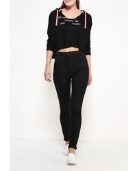 Женский черный худи от Jennyfer