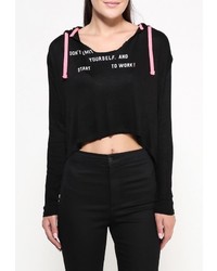 Женский черный худи от Jennyfer