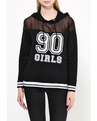 Женский черный худи от Jennyfer