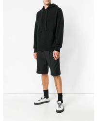 Мужской черный худи от Laneus