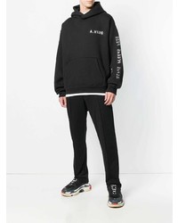 Мужской черный худи от Alexander Wang