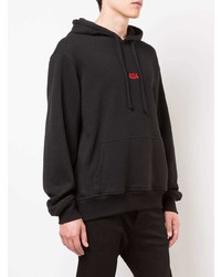 Мужской черный худи от 424