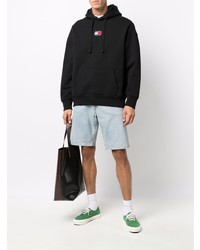 Мужской черный худи от Tommy Jeans