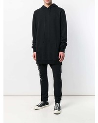 Мужской черный худи от Unravel Project