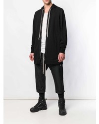 Мужской черный худи от Rick Owens