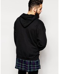 Мужской черный худи от Reclaimed Vintage