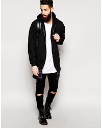 Мужской черный худи от Reclaimed Vintage