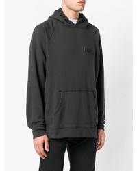 Мужской черный худи от R13