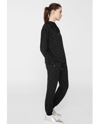 Женский черный худи от Mango