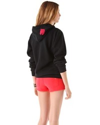 Женский черный худи от Freecity