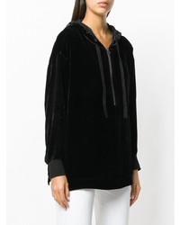 Женский черный худи от Gold Hawk