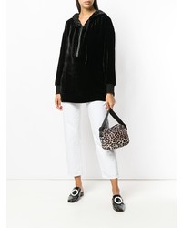 Женский черный худи от Gold Hawk