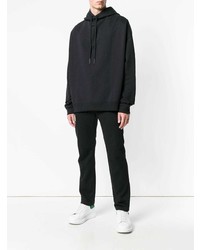 Мужской черный худи от Raf Simons