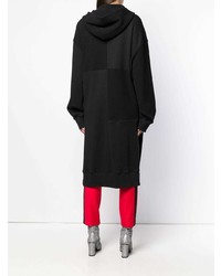 Женский черный худи от MM6 MAISON MARGIELA