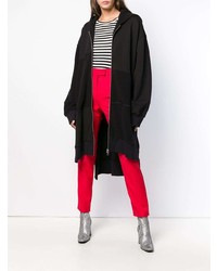 Женский черный худи от MM6 MAISON MARGIELA