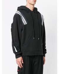 Мужской черный худи от Facetasm