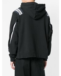 Мужской черный худи от Facetasm