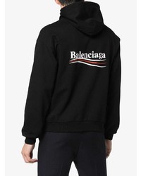 Мужской черный худи от Balenciaga