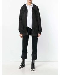 Женский черный худи от Amen