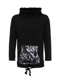 Мужской черный худи от Sixth June