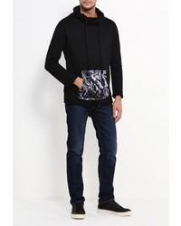 Мужской черный худи от Sixth June