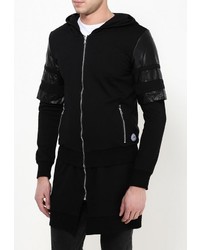 Мужской черный худи от Sixth June