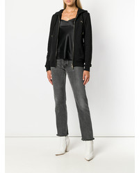 Женский черный худи от Philipp Plein