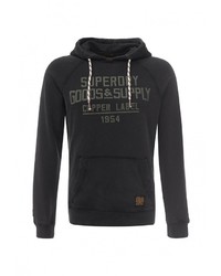 Мужской черный худи от Superdry
