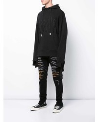 Мужской черный худи от Haculla