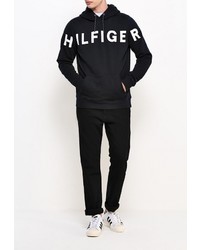 Мужской черный худи от Tommy Hilfiger Denim