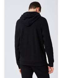 Мужской черный худи от Topman
