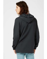 Мужской черный худи от Topman