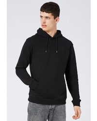 Мужской черный худи от Topman