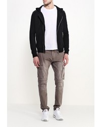 Мужской черный худи от Y.Two