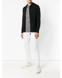 Мужской черный худи от Laneus