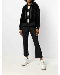 Женский черный худи от Moncler