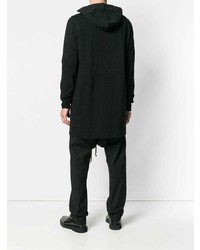 Мужской черный худи от Rick Owens