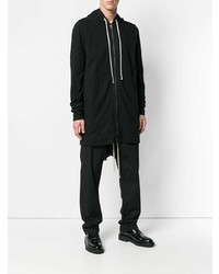 Мужской черный худи от Rick Owens