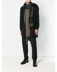 Мужской черный худи от Rick Owens