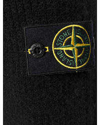 Мужской черный худи от Stone Island