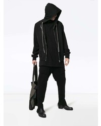 Мужской черный худи от Rick Owens