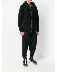 Мужской черный худи от Unravel Project