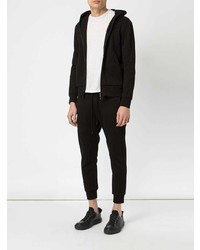 Мужской черный худи от Attachment