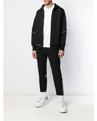 Мужской черный худи от Alexander McQueen