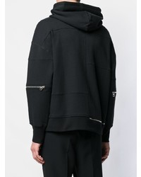 Мужской черный худи от Alexander McQueen