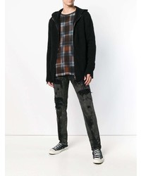 Мужской черный худи от Overcome