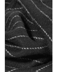 Женский черный шарф в вертикальную полоску от Rag & Bone