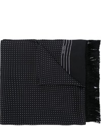 Мужской черный шарф в горошек от Dolce & Gabbana
