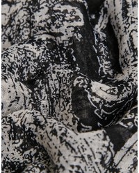 Мужской черный шарф с "огурцами" от Reclaimed Vintage